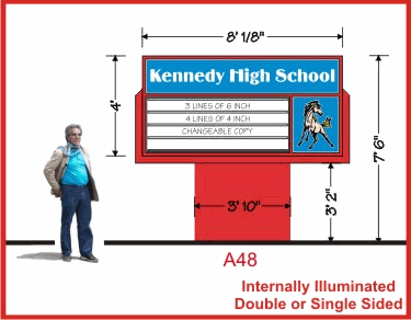 Church, School, Military & Municipal Signs